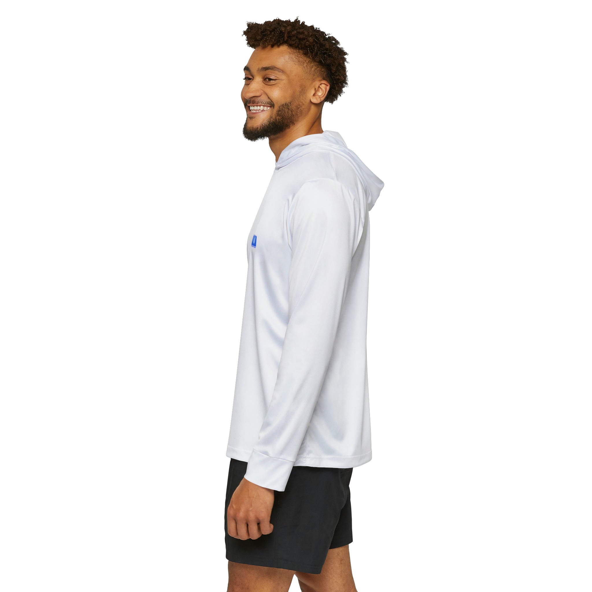 Wayzn Logo - Men's Sports Warmup Hoodie in White