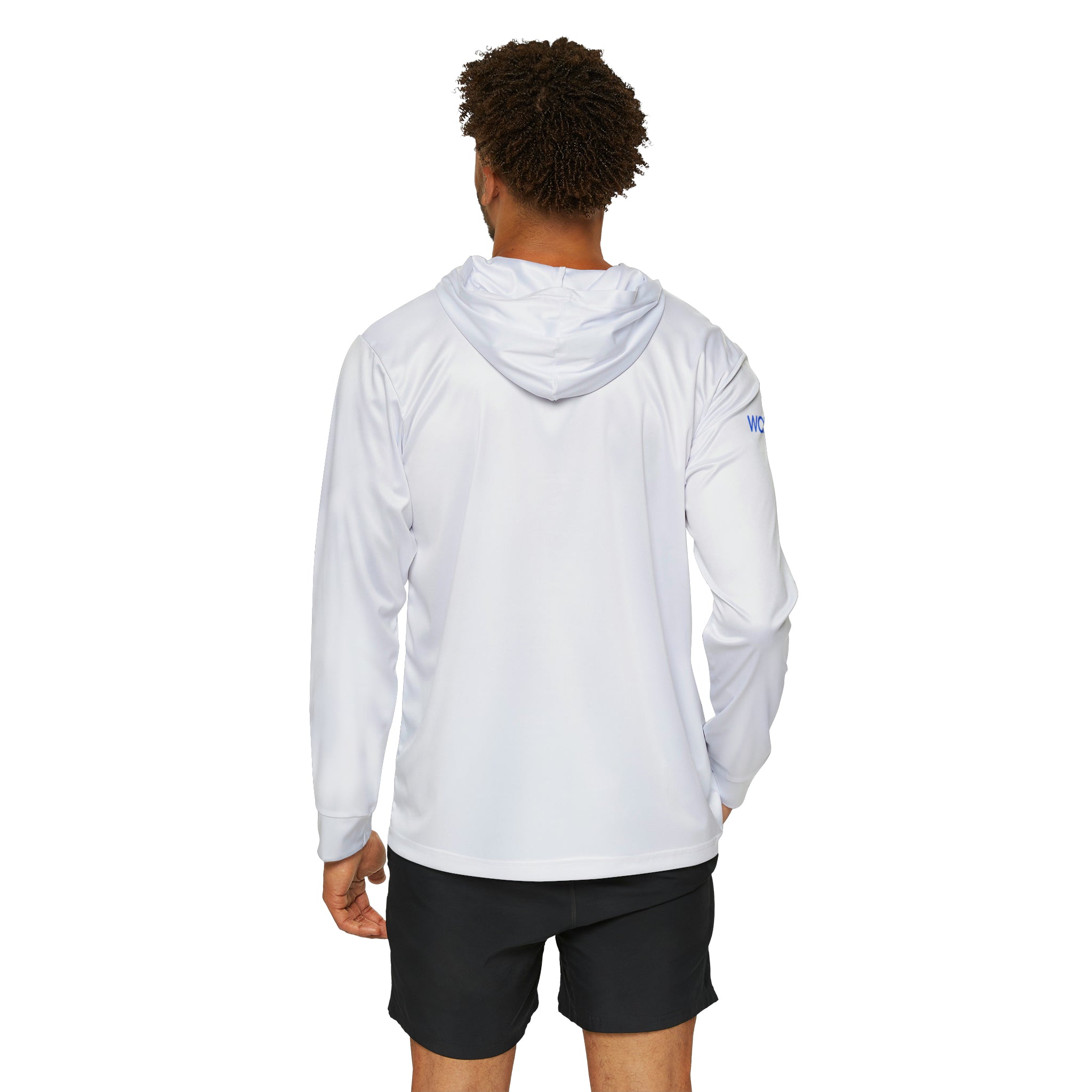 Wayzn Logo - Men's Sports Warmup Hoodie in White