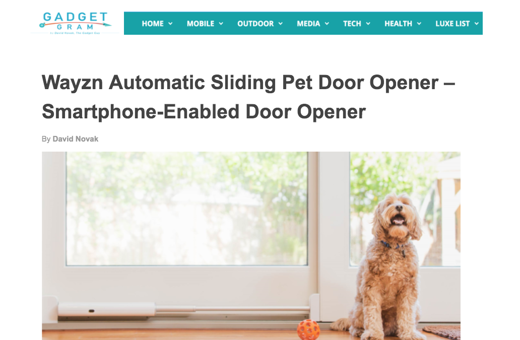 Gadget Gram: Wayzn Automatic Sliding Pet Door Opener