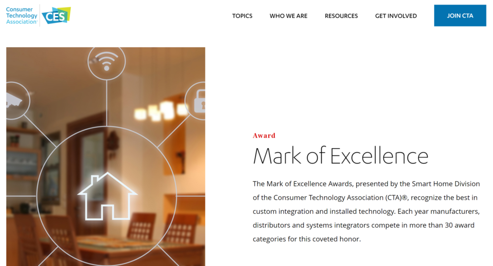 Wayzn awarded the Mark of Excellence by the Consumer Technology Association