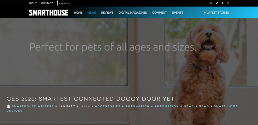 Smarthouse: Smartest Connected Doggy Door Yet