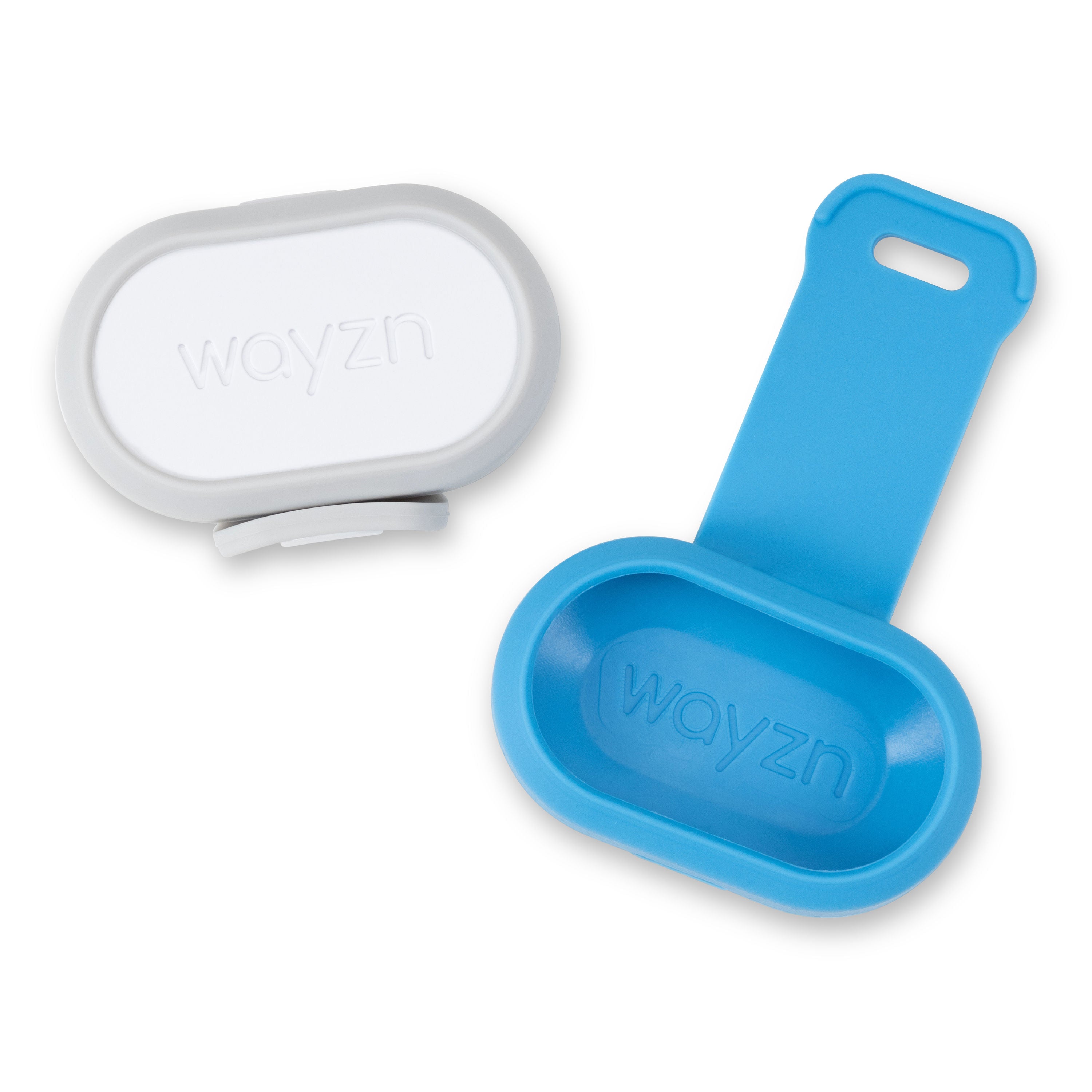 Wayzn Pet Tag straps come in two colors