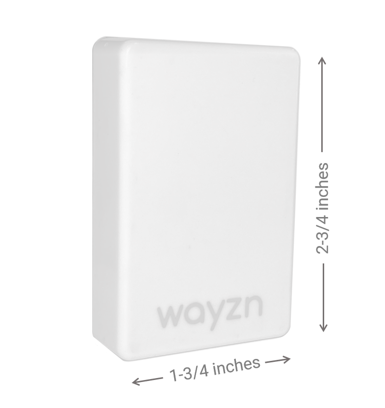 The Wayzn Pet Tag receiver is small and blends into your home